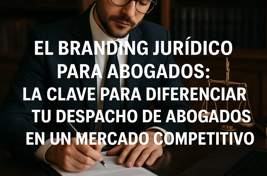 Abogado analizando el branding jurídico del despacho